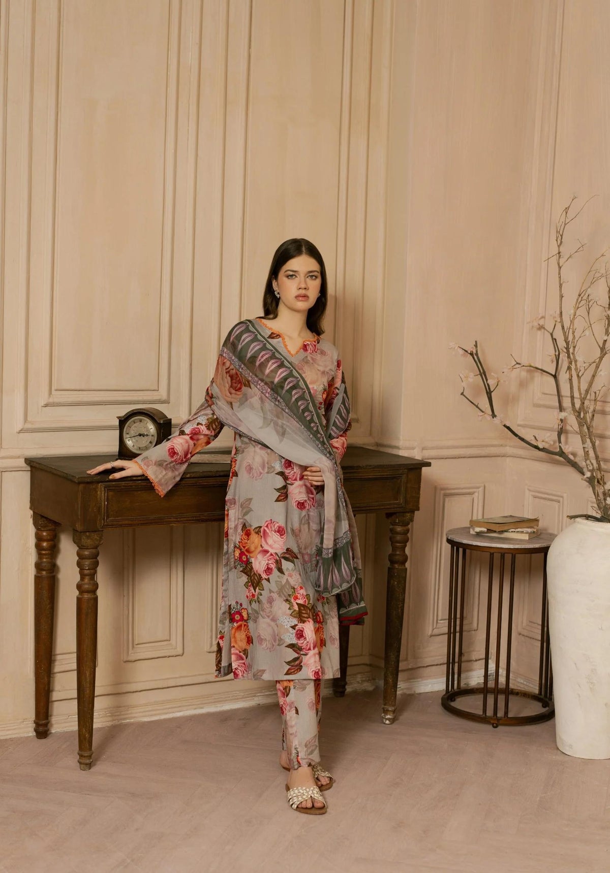 Dusky Delight By Feathers Unstitched 3 Piece Summer Collection'2025-RAVAYAA1005