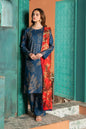 Dusky Delight By Feathers Unstitched 3 Piece Summer Collection'2025-RAVAYAA1009